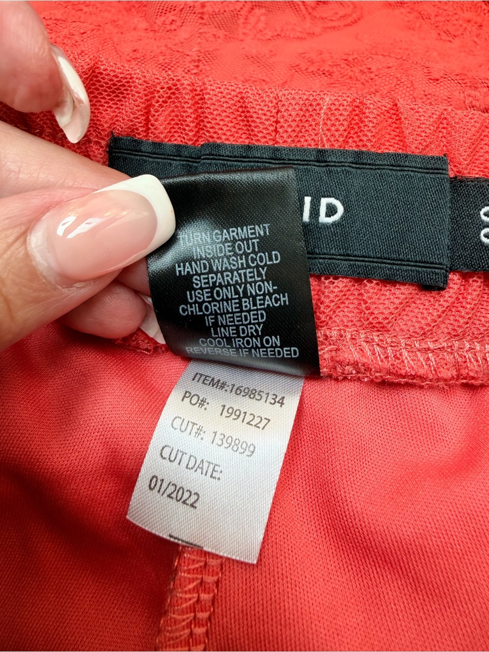 Torrid Feminine Coral 5 Inch Pull-On Stretch Mesh Mid-Rise Short Size Medium M - Picture 9 of 10